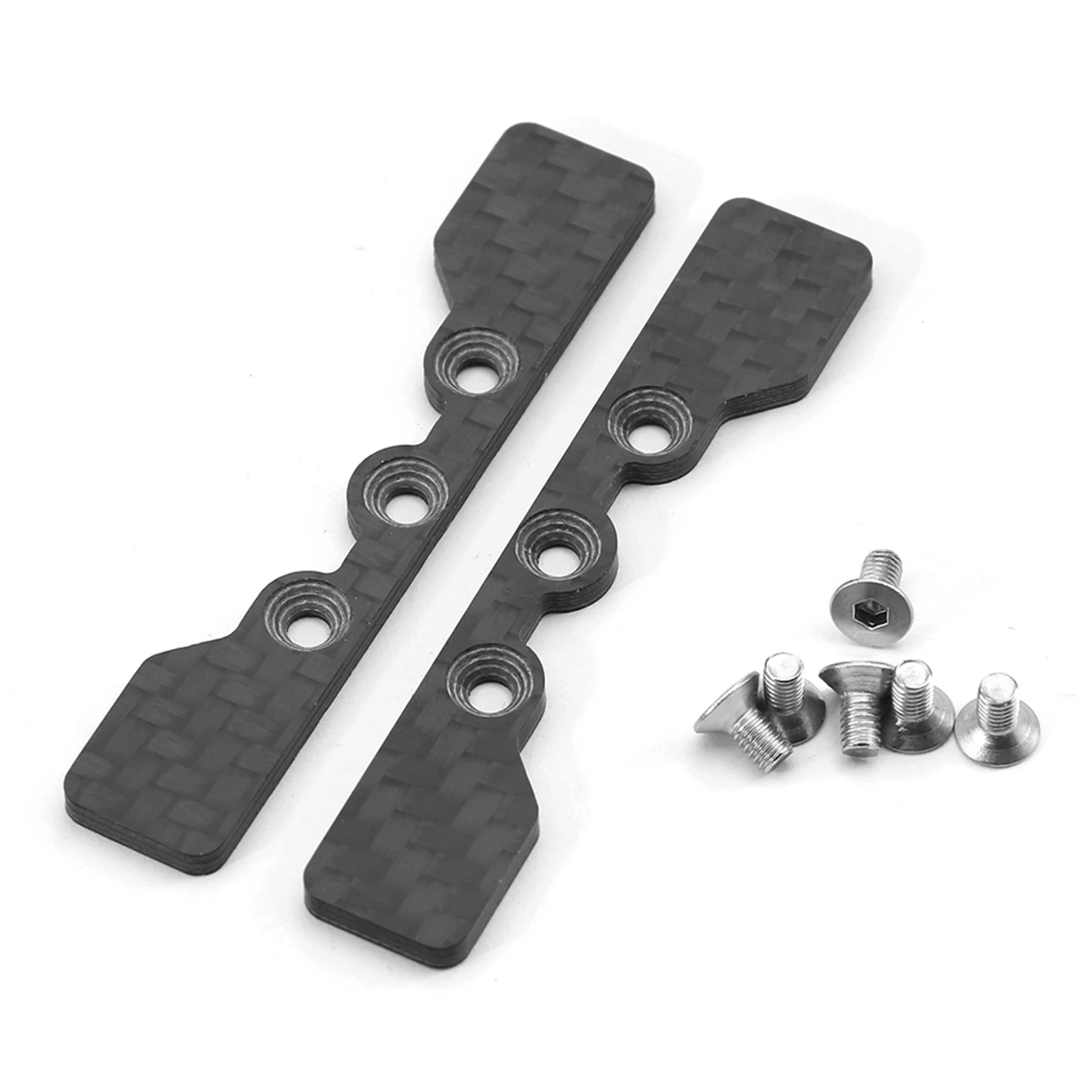 

2pcs Carbon Fiber Lower Swing Arm Stop Swing Arm Baffle For 1/10 TAMIYA TT02 RC