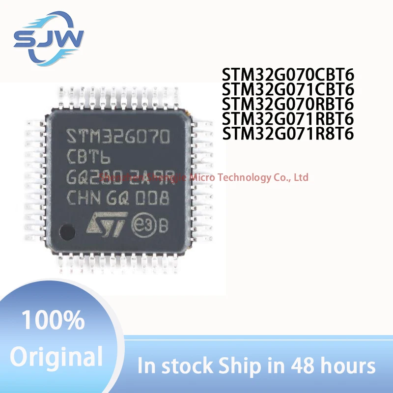 STM32G070CBT6 STM32G071CBT6 STM32G070RBT6 STM32G071RBT6 STM32G071R8T6 LQFP48 LQFP64 32-bit microcontroller chip