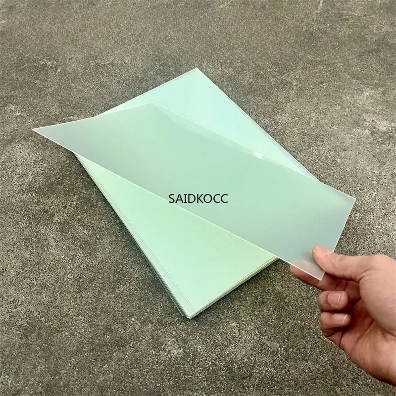 Customizable FR-4 glass fiber board 0.1mm-1mm thick water green epoxy thin plate resin board insulation board gasket