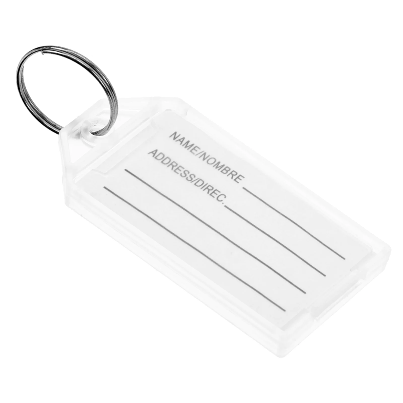 

30 Pcs Key Tags Plastic Number Labels Luggage ID Hotel Bracket Category Baby Blank Paper Flipping Lid Reusable Rustproof