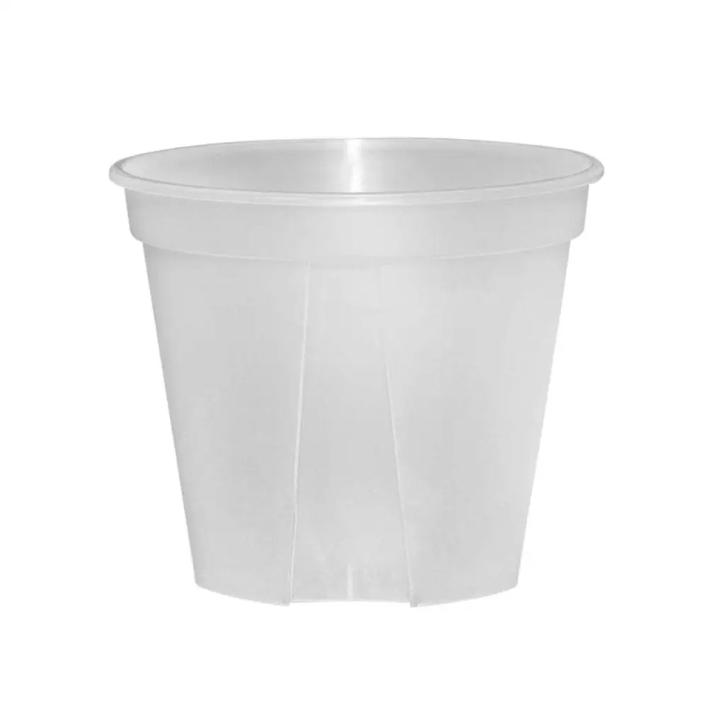 Vasos transparentes da planta para o controle da raiz, potes respiráveis do berçário para plantar orquídeas, 10 cm, 12 cm, 15 cm, 18 cm, 21 cm, 24cm