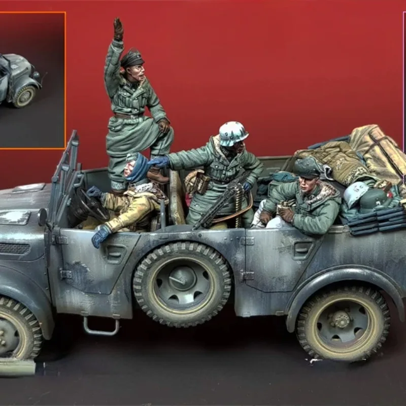 

Полимерный Солдат 1/35 набор для сборки фигурки, модель миниатюрная диорманская сцена диорманская армейская колесница набор и аксессуары несобранная Неокрашенная 437