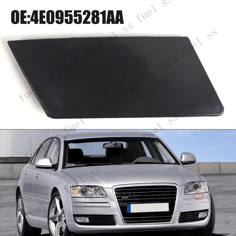 S+ For  A8 D3 S8 Left Headlight Water Spray Cover OEM Part 4E0955281AA
