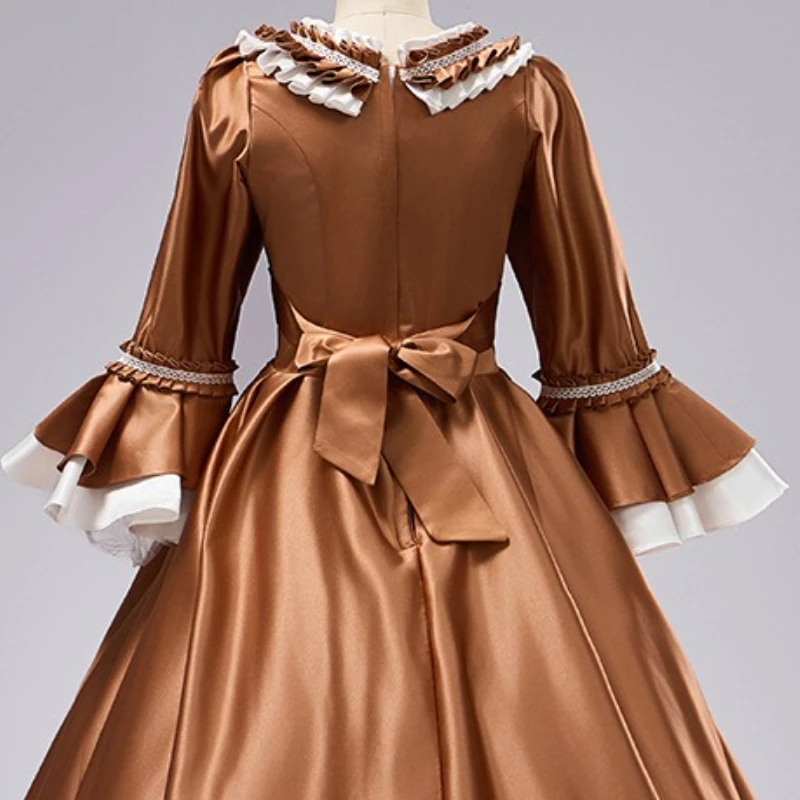 ฤดูใบไม้ผลิและฤดูร้อน Premium Court Vintage ชุดยาวปาร์ตี้น้ําชายามบ่ายชุด Vestidos De Mujer Elegantes Para Fiesta