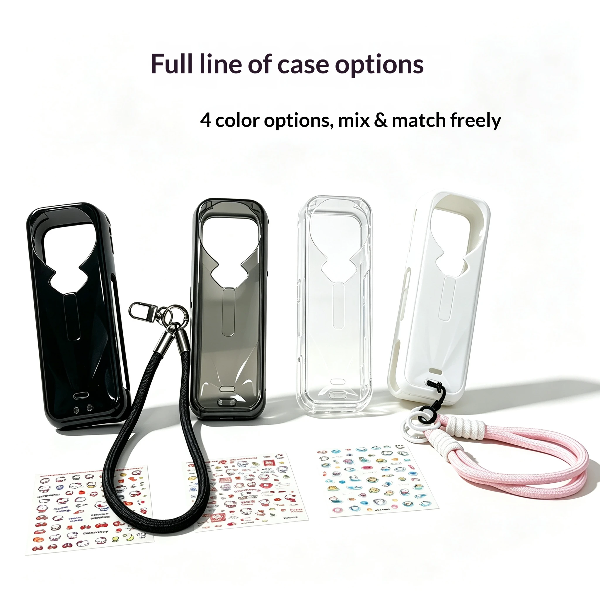 For Insta360 X5 Silicone Protective Case Lens Guard Screen Protector Storage Bag Lens Cap Silicone Protective Frame Lanyard