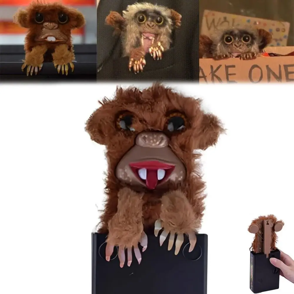

Party Decoration Surprise Prank Monkey Toy Teeth / Tongue Practical Jokes Halloween Toys Pop-Up Monkey Toys