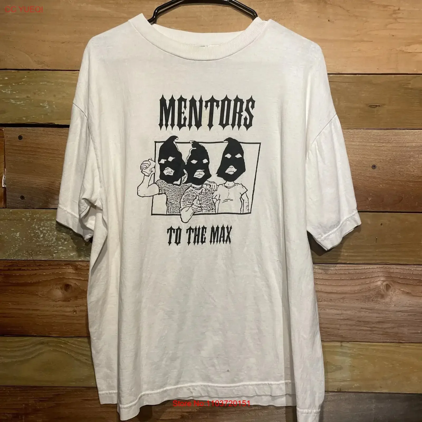 T-shirt The Mentors To Max Special CV223, haut décontracté vintage lavé pour un usage quotidien, unisexe, légèrement confortable et doux