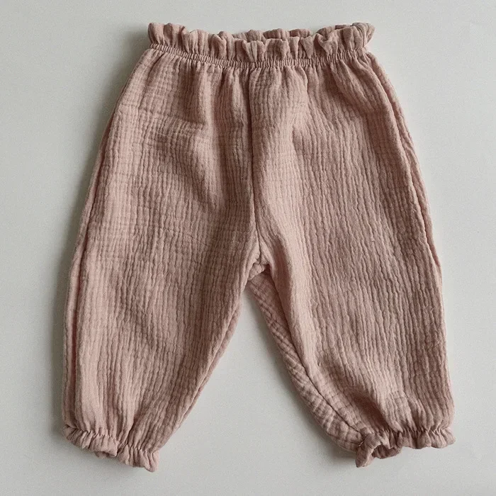 Bio-Baumwoll-Musselin-Hosen für Babys, süße Capri-Hosen mit Muster, weiche, leichte Hosen für Neugeborene und Kleinkinder, für alle Jahreszeiten. – Detail 32