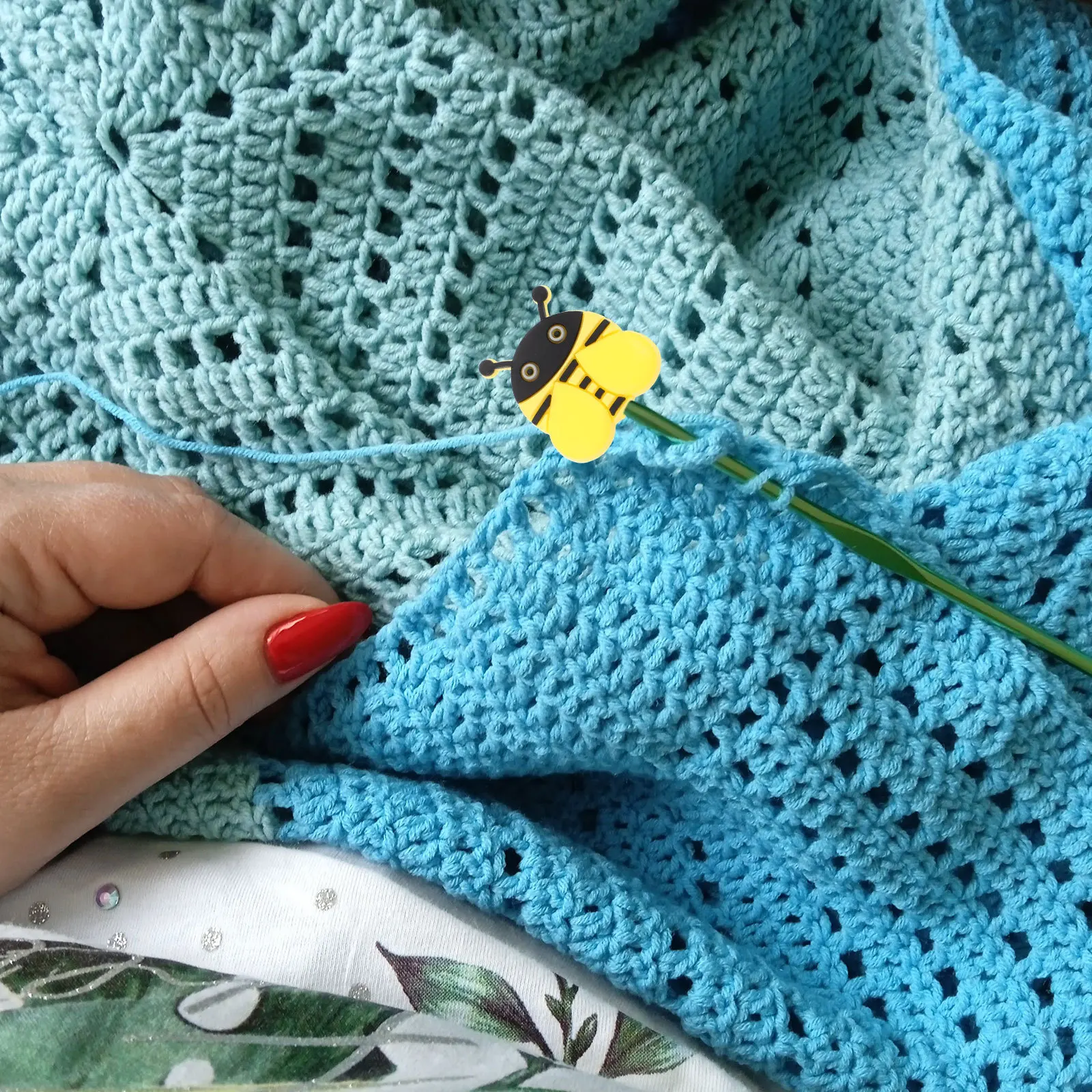 6 قطعة سيليكون إبرة حياكة سدادات قبعات الكرتون للخياطة الحرفية خفيفة الوزن عدم الانزلاق حماة الملونة إبرة الملحقات #6