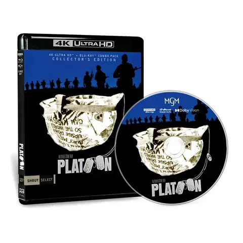 Platoon 1986 4K UHD PS5 compatible XSX movie disc Dolby Vision DTS51