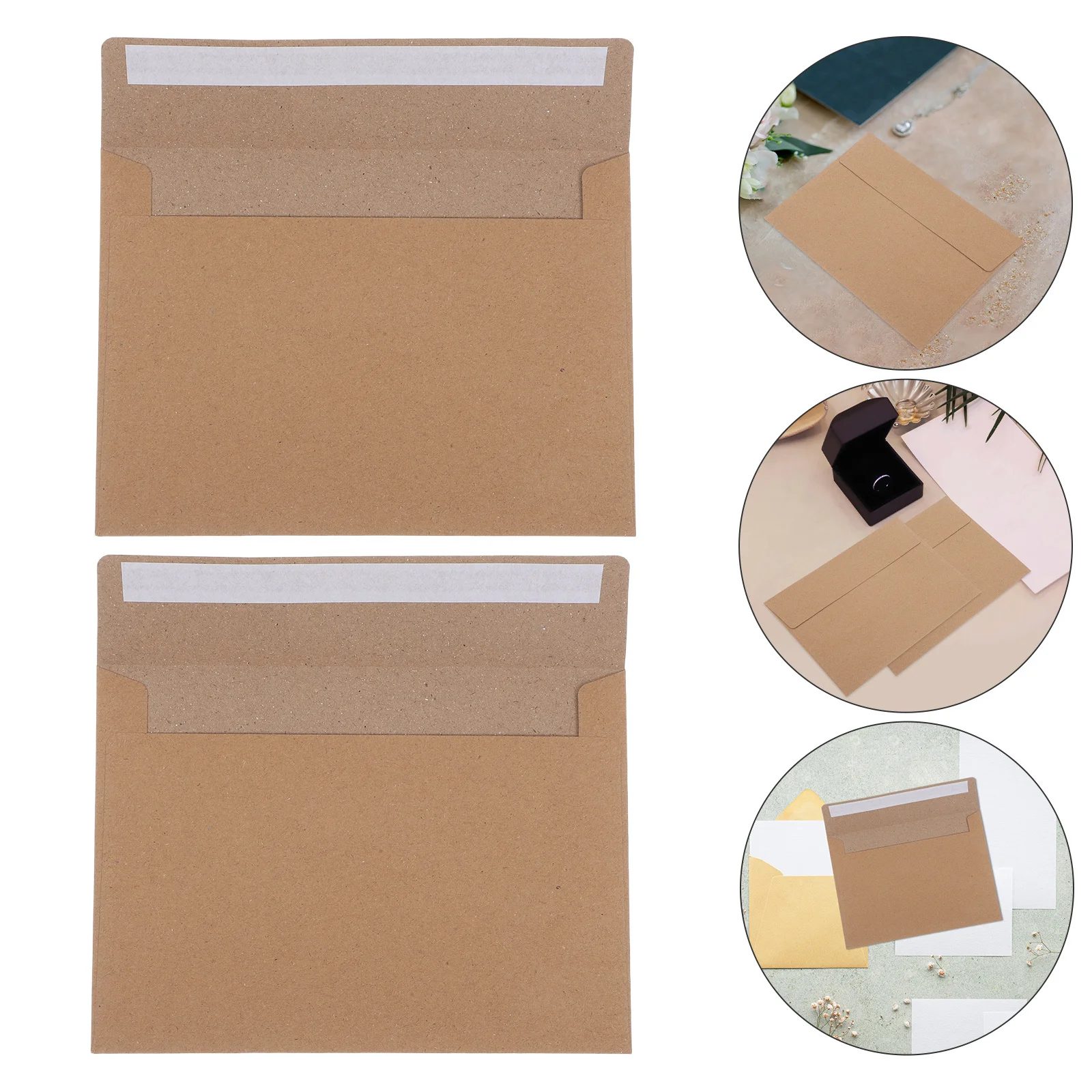 

50Pcs Invitation Envelopes Self Sealing Self Adhesive Writable Envelopes for Wedding Cards Greeting Small Business Use