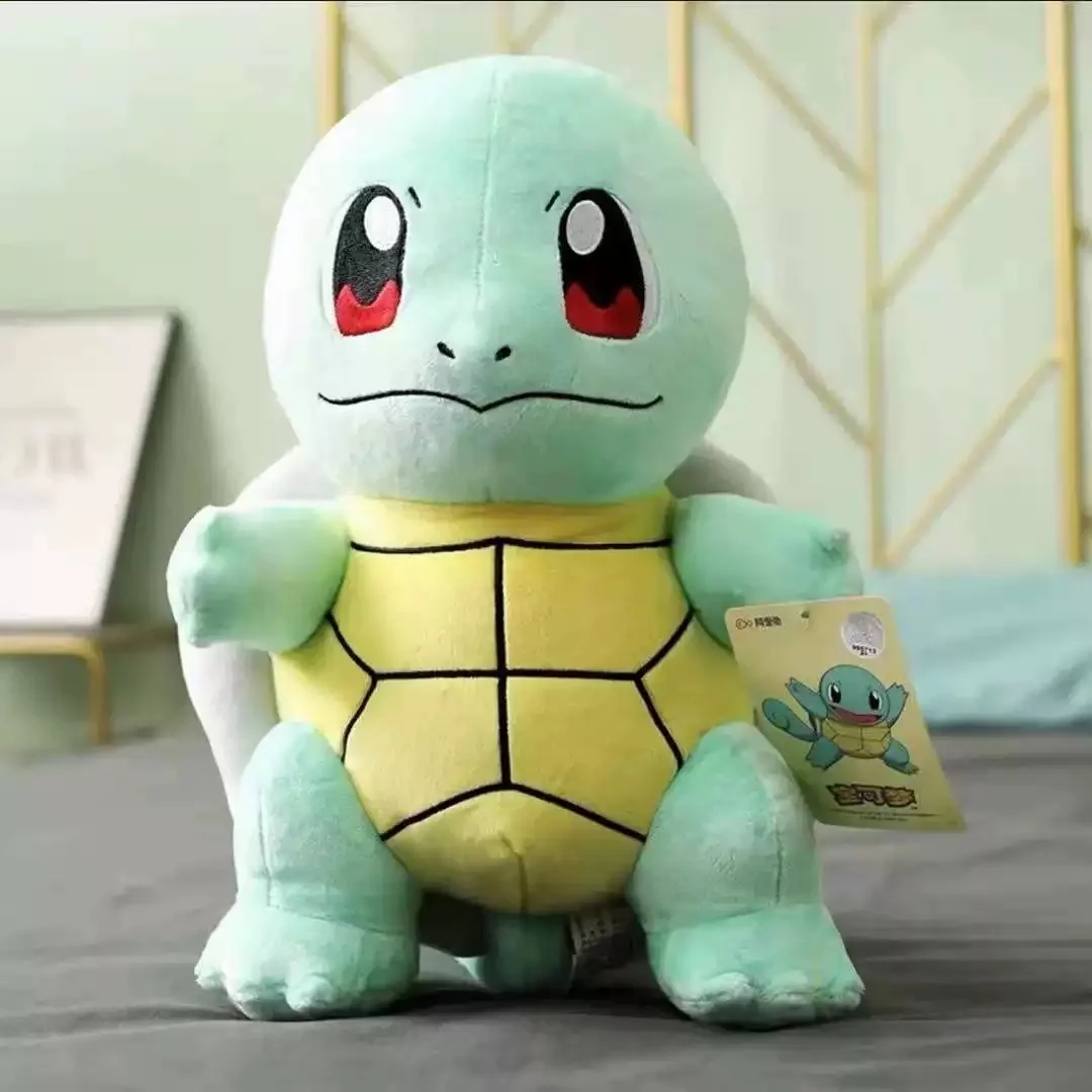 

Плюшевая кукла Squirtle, большой размер, плюшевые игрушки с покемонами, кавайные мягкие игрушки, милая подушка в виде черепахи, рождественский подарок, игрушки для мальчиков и девочек