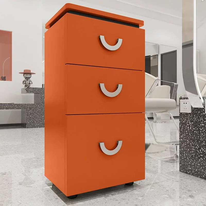 Light luxury barber shop tool cabinet hair salon special tool table storage locker with drawer hair tool cabinet