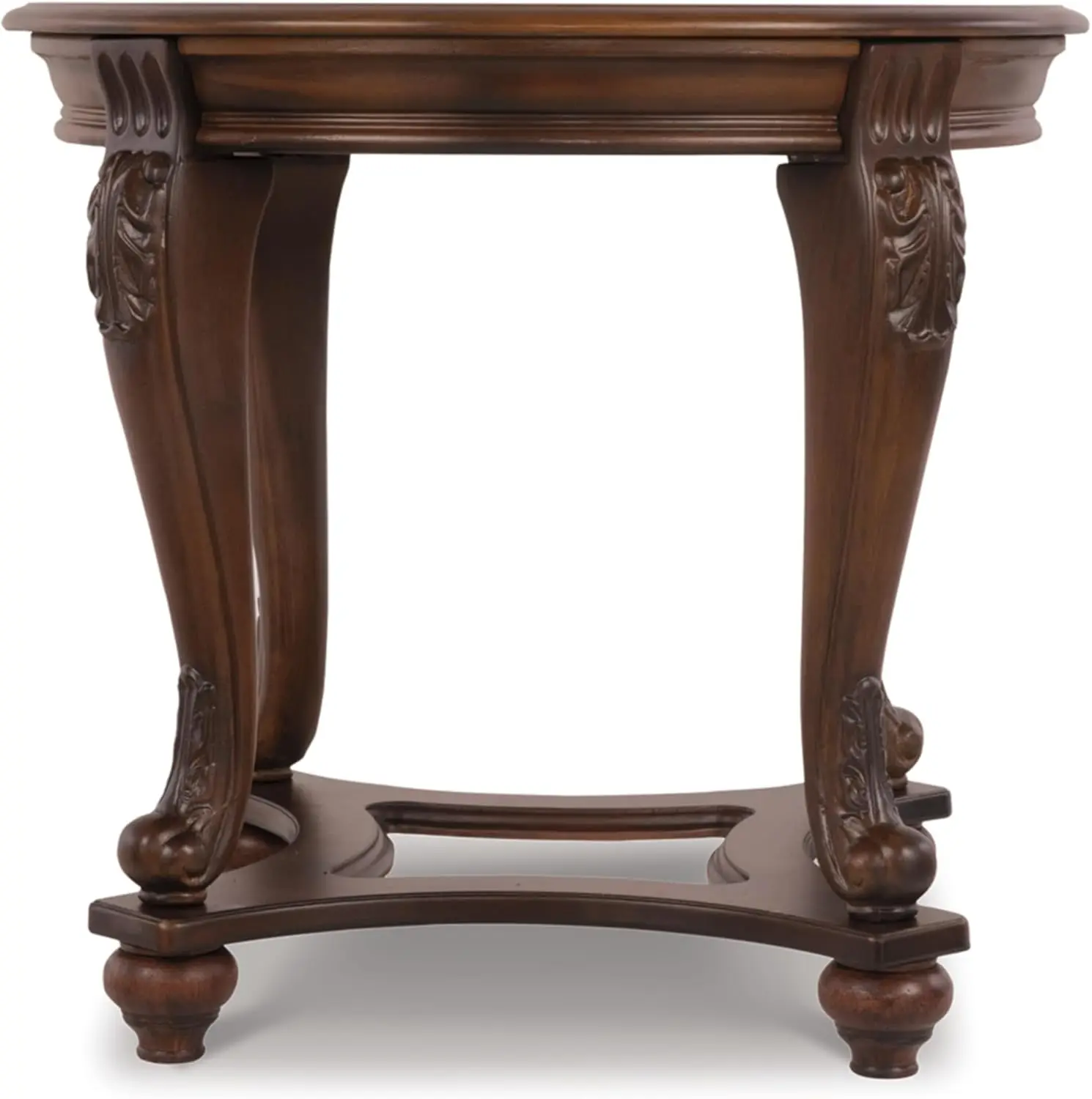 Signature Design by Ashley Norcastle Traditional Round End Table, Dark Brown