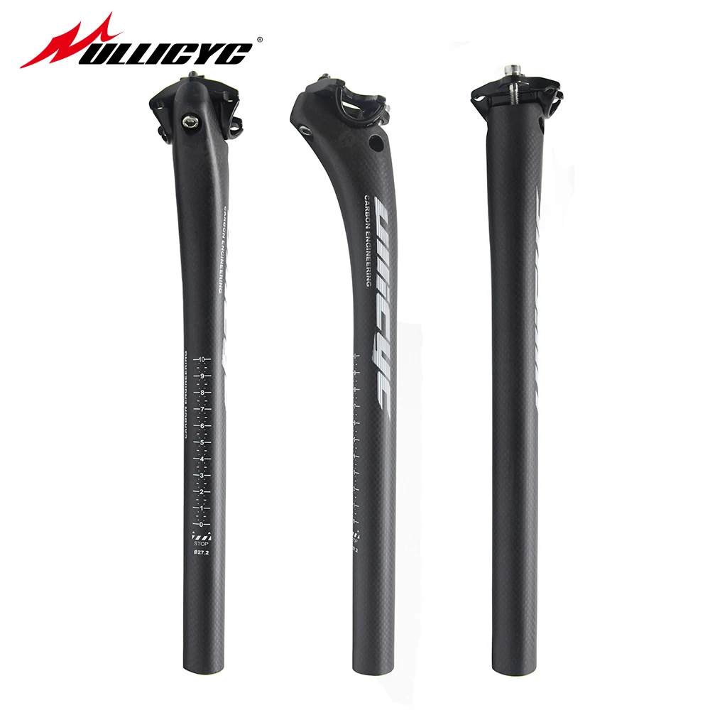 

Ullicyc carbon seatposts 27.2/30.8/31.6*350/400 3K full carbon fibre bicycle Road MTB parts offset Free ship HP303