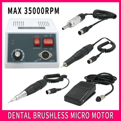 ECIN Dental Marathon Micromotor 35000RPM E TYPE 18 102 204 Handle Handpiece Polisher Grinder Lab Equipment Dentist Clinic Tools