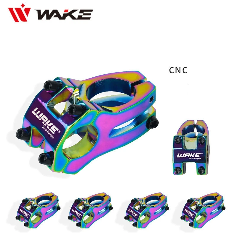 

Вынос руля велосипеда WAKE радужного цвета, вынос шоссейного велосипеда MTB BMX для деталей горного велосипеда
