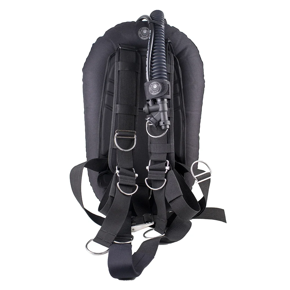 Quick Adjustable Scuba Diving BCD Single Tank 30LBS Donut Tech Diving Hard Harness Backmount Wing Style BCD