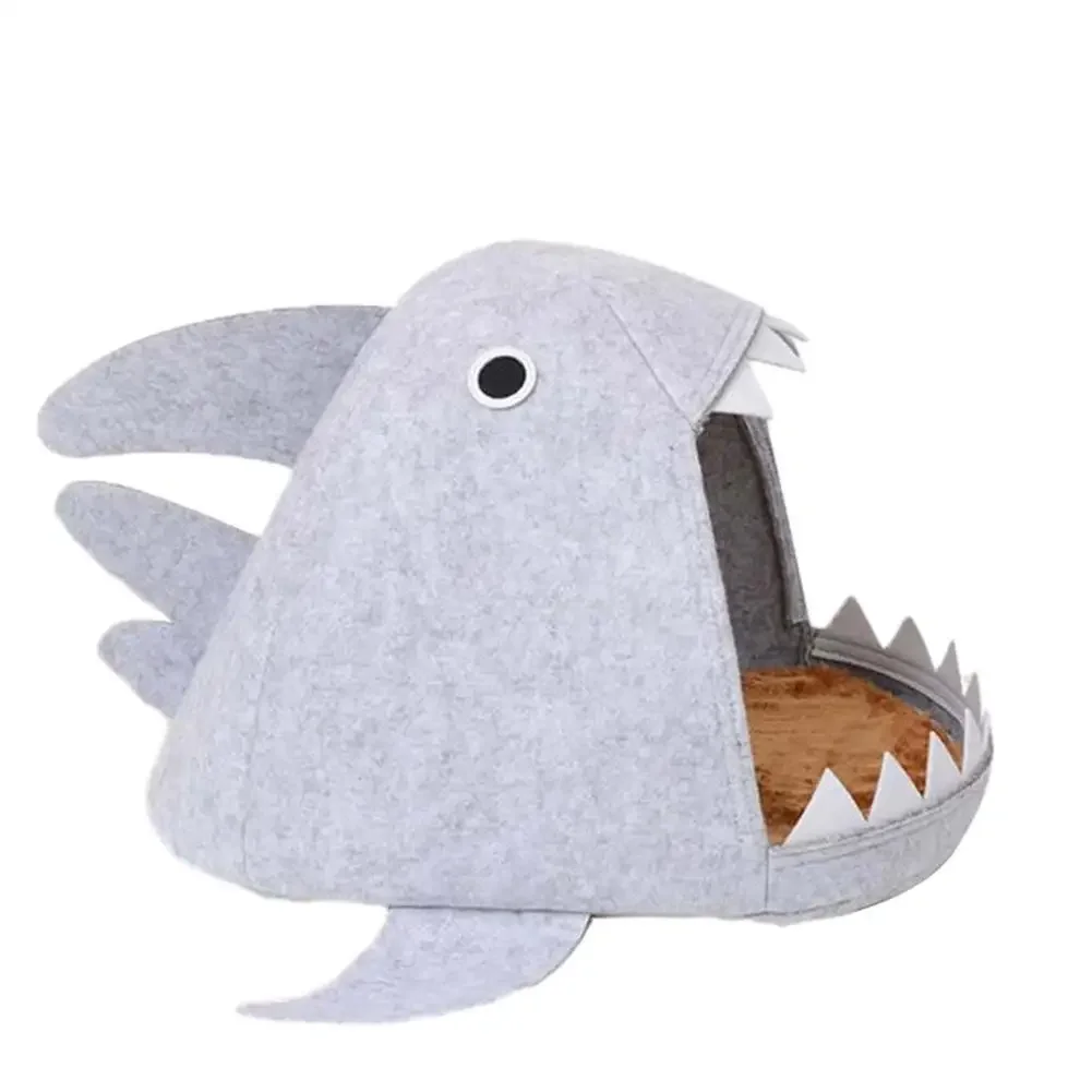 Shark Cat House Pet Soft Bed Basket Dog Cushion Cute Katten Tent Small Medium Puppy Sleeping Bed Warm Puppy Kennel Nest Mat#2021