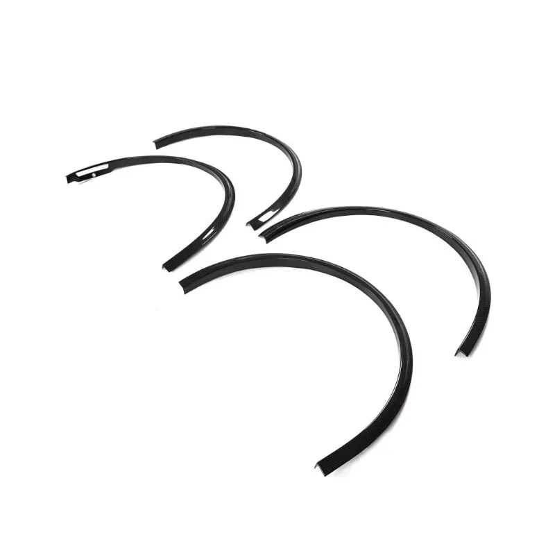 Dry Carbon Fiber Car Wheel Eyebrow Arch Trim Lips Fender Flares Protector for  Model Y 2019-2021