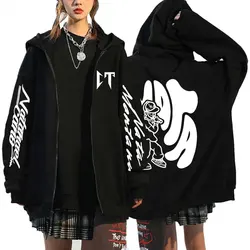 Sudadera con capucha de la cantante Natanael Cano Nata Montana Corridos Tumbados para hombre y mujer, chaqueta con cremallera de Hip Hop, sudaderas con capucha Vintage