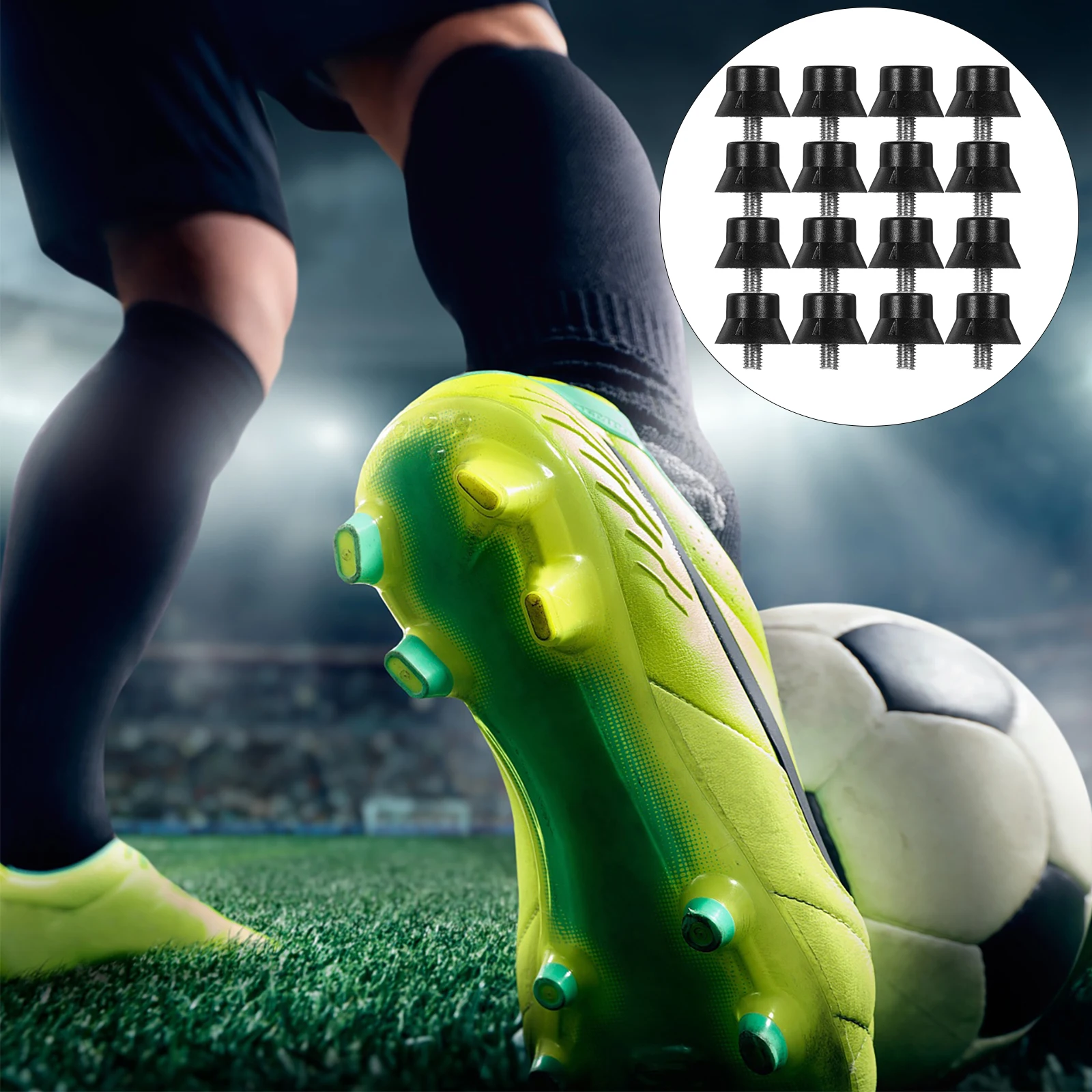 

25pcs Football Cleats Spikes Soccer Shoes Studs 13MM Replaceable Field Running Nails Anti Slip Accessories