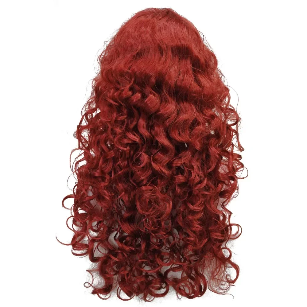 Long Curly Wig Women\'s Red/Black  Synthetic Wigs Hair StrongBeauty