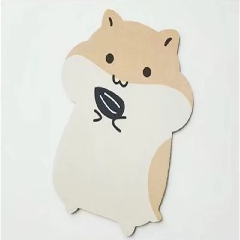 Kawaii Cut Mouse Pad Soft Nonslip Wrist Support Mouse Pad Hamster Wireless Mouse Gaming Accessories Desk Office For PC Tablet