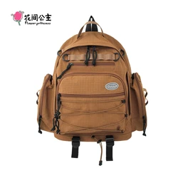 Flower Princess Courage 2024 New Women's Backpack Outdoor Multi functional Fashion Travel Male Female Universal Couple Backpacks