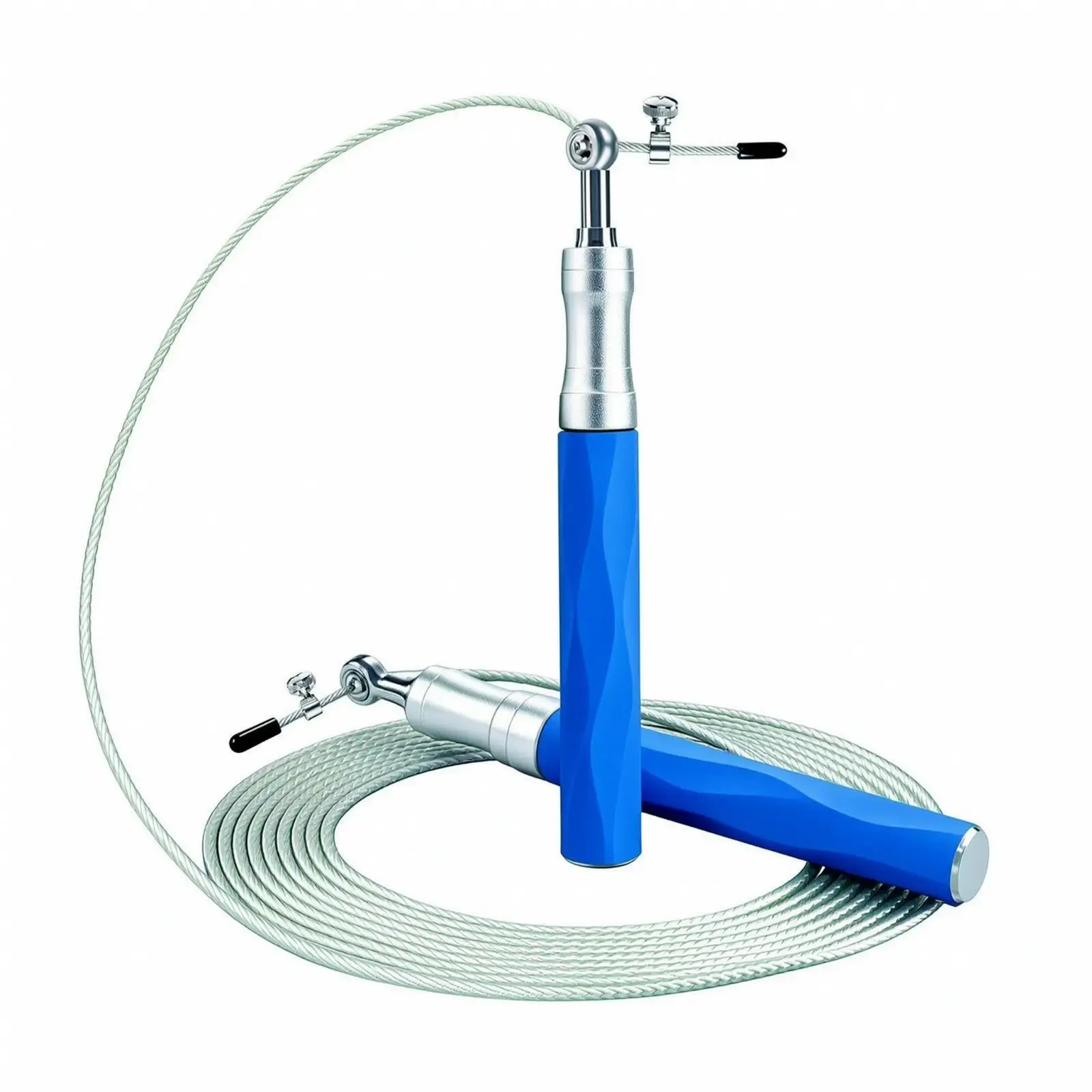 Fitness Jump Rope Speed Trainer with Silicone Grip Handle for Home Gym Workout Adjustable Length Cable