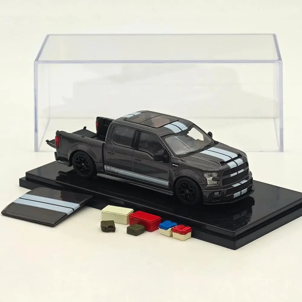 Divertente FM 1/64 Bilancia Per F-150 Shelby Super Snake Pickup Modello Sportivo Con Accessori Diecast Modelli Collezione di Auto