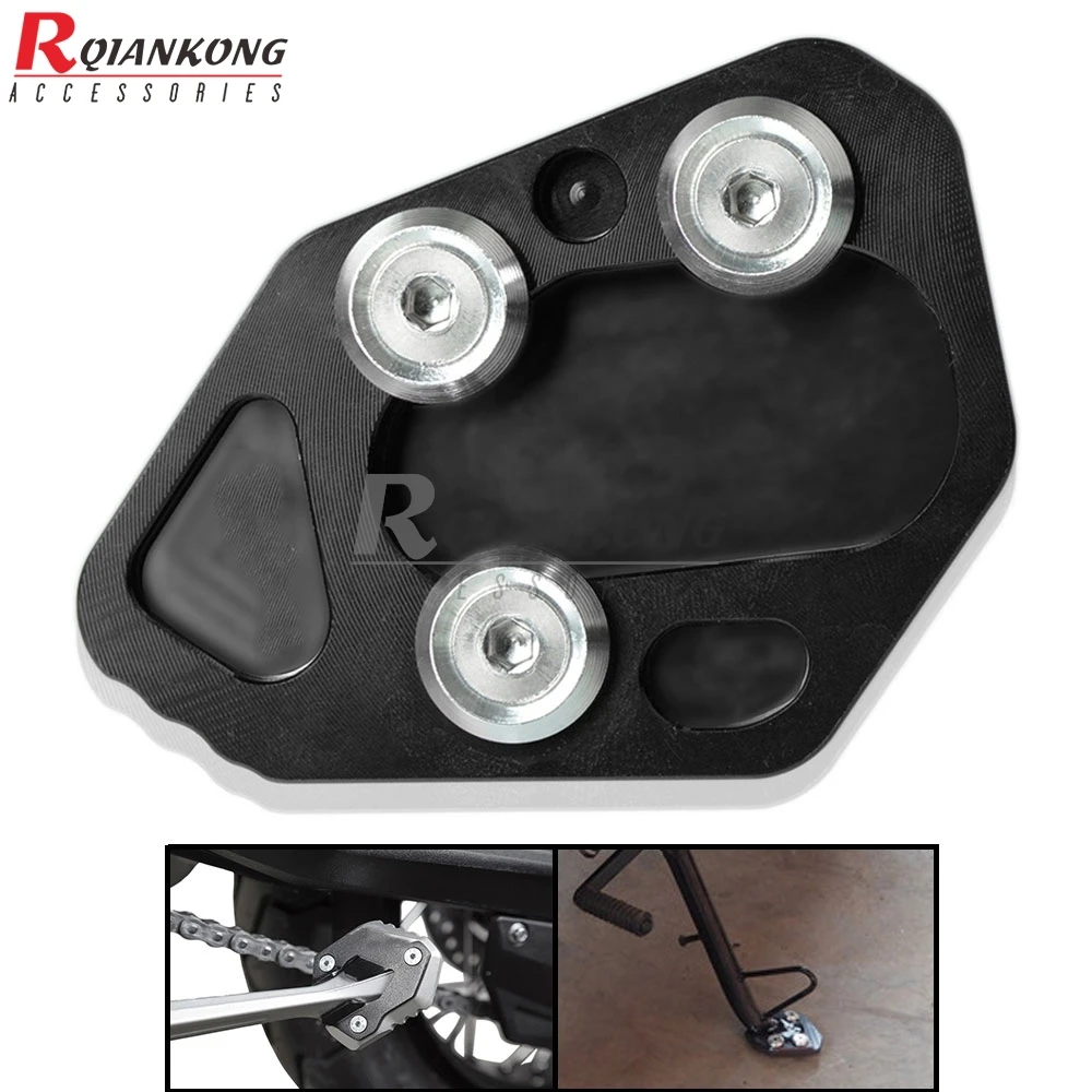 Motorcycle Side Stand Kickstand Support Enlarge Plate Foot Pads For BMW F800R F 800 R f800r 2009 2010 2011 2012 2013 2014 2015