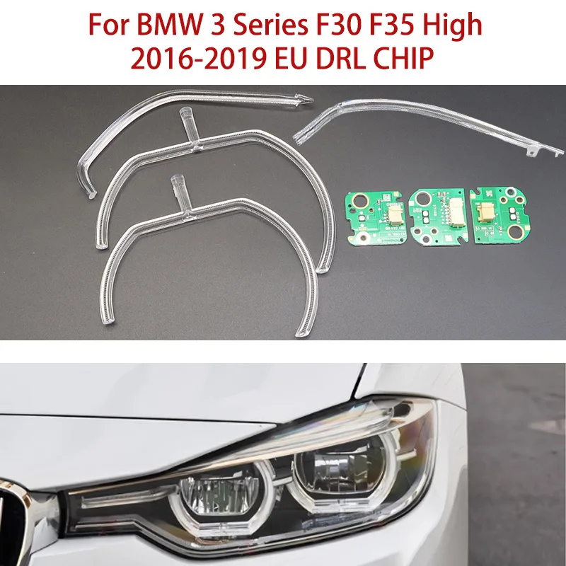 

Чип «ангельские глазки» для BMW 3-й серии, автомобильные фары DRL CHIP F30 F35 16-2019, полоса балласта, белые светодиодные дневные ходовые огни европейского стандарта