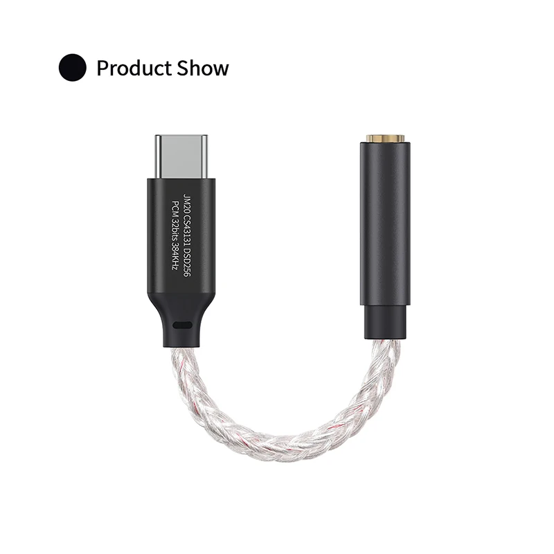 JCALLY JM20 Max CS43131 Typ C auf 3,5 mm HiFi DAC JM20 Digitale Audiodekodierung USB C Kopfhörer AMP Adapter für Android iPhone 15 16 – Detail 18