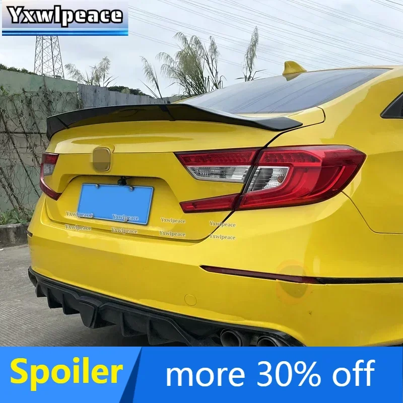 For Honda Accord 10th Generation 2018-2022 High Quality ABS Material Rear Trunk Lip Spoiler Wing Body Kit Accessories