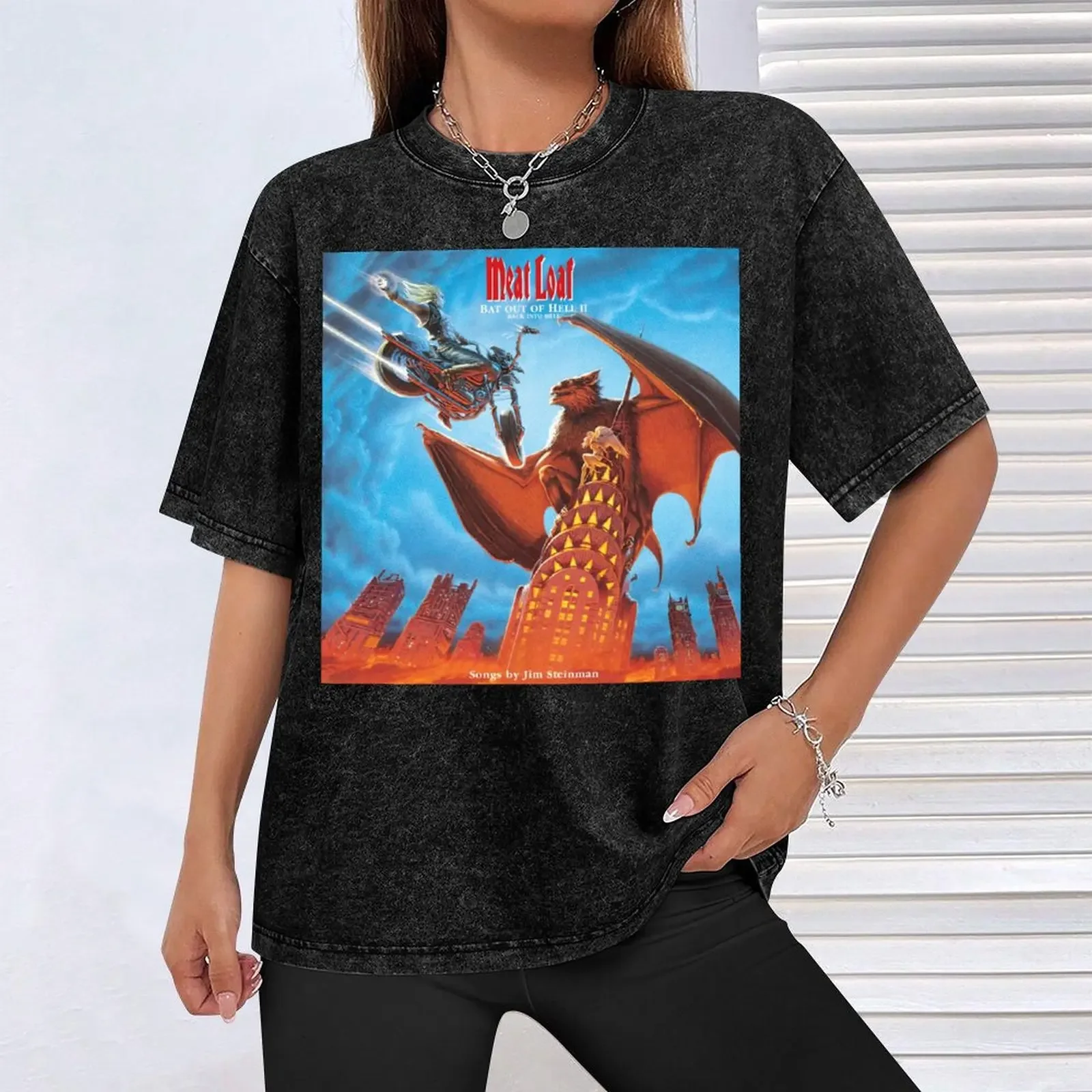 رغيف الخفافيش العودة إلى الجحيم 2022 تي شيرت قفل أزرق تي شيرت شخصي فاخر مصمم تي شيرت للرجال #4