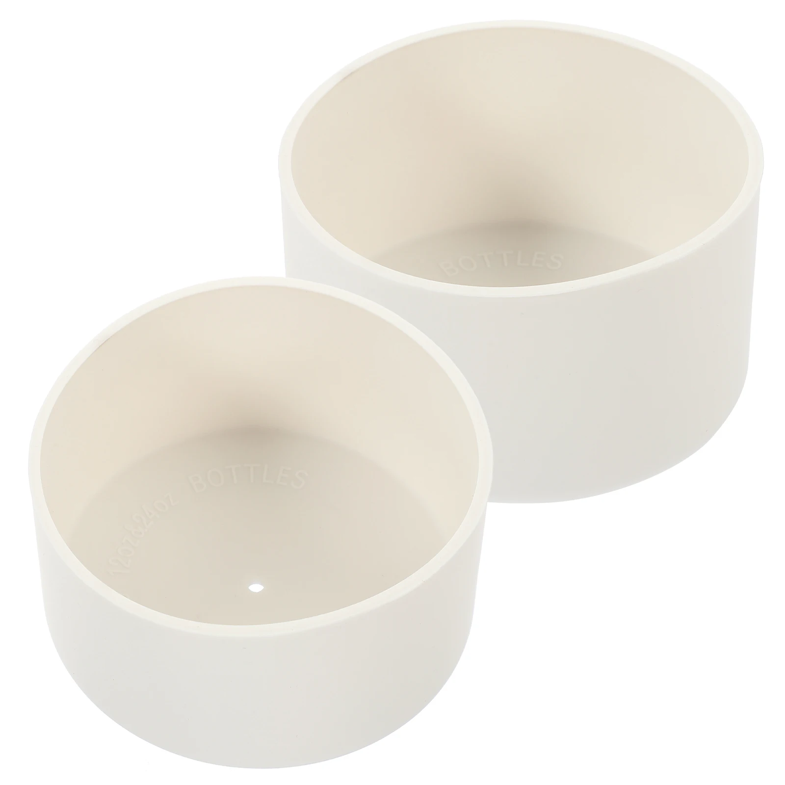 

2pcs Silicone Bottle Boot Reusable Insulating Cover Non-Slip Glass Cup Bottom Protector Durable Heat Resistant Wear Resistant