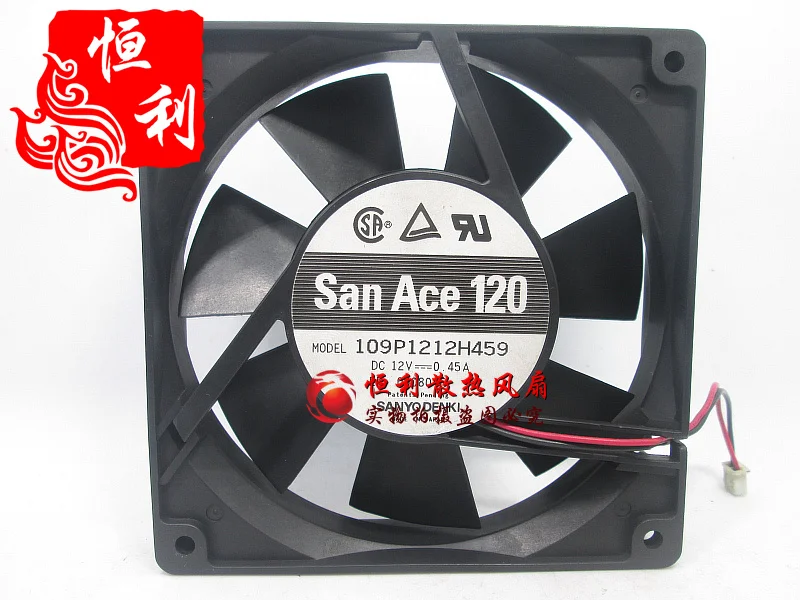 

SANYO DENKI 109P1212H459 DC 12V 0.45A 120x120x25mm 2-Wire Server Cooling Fan