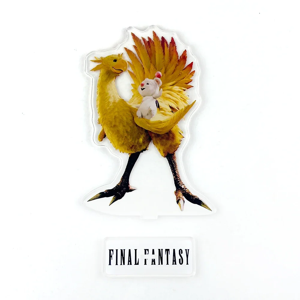 Chocobo and Moogle couple acrylic standee figurines desk decoration cake topper