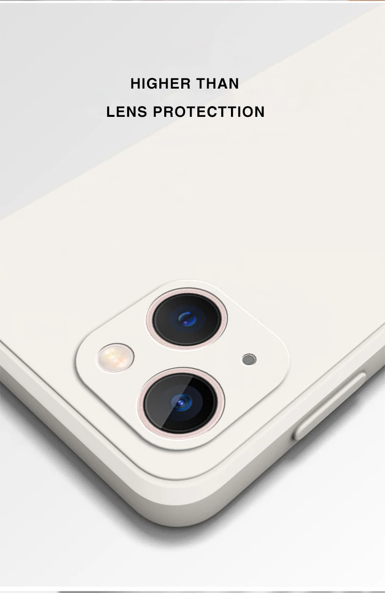 Quadratische quadratische Flüssigsilikon-Handyhülle für iPhone 14 Plus 11 12 13 14 Pro Max 12 13 Mini Luxus-Kamera-Schutzhülle – Detail 5