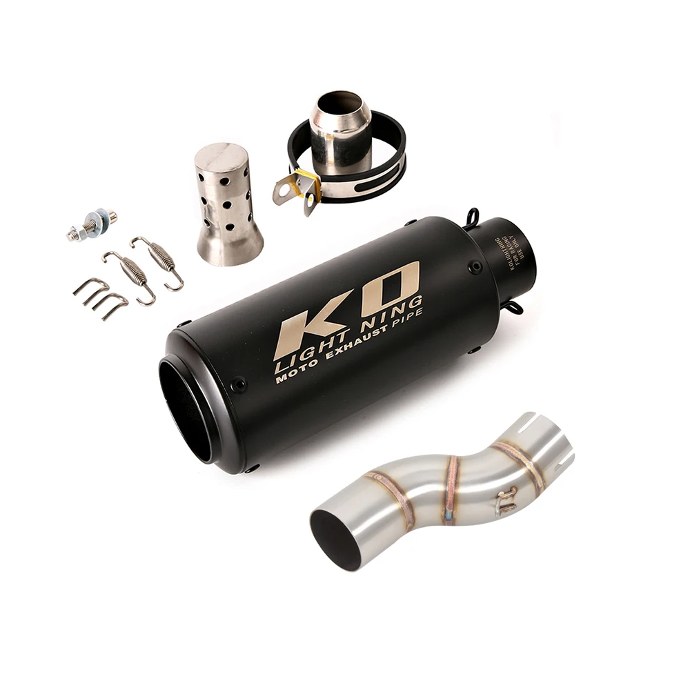 

Motorcycle Exhaust Escape Moto 51MM Stainless Steel Middle Link Pipe Muffler Slip On For Suzuki Gladius SFV650 2009-2016
