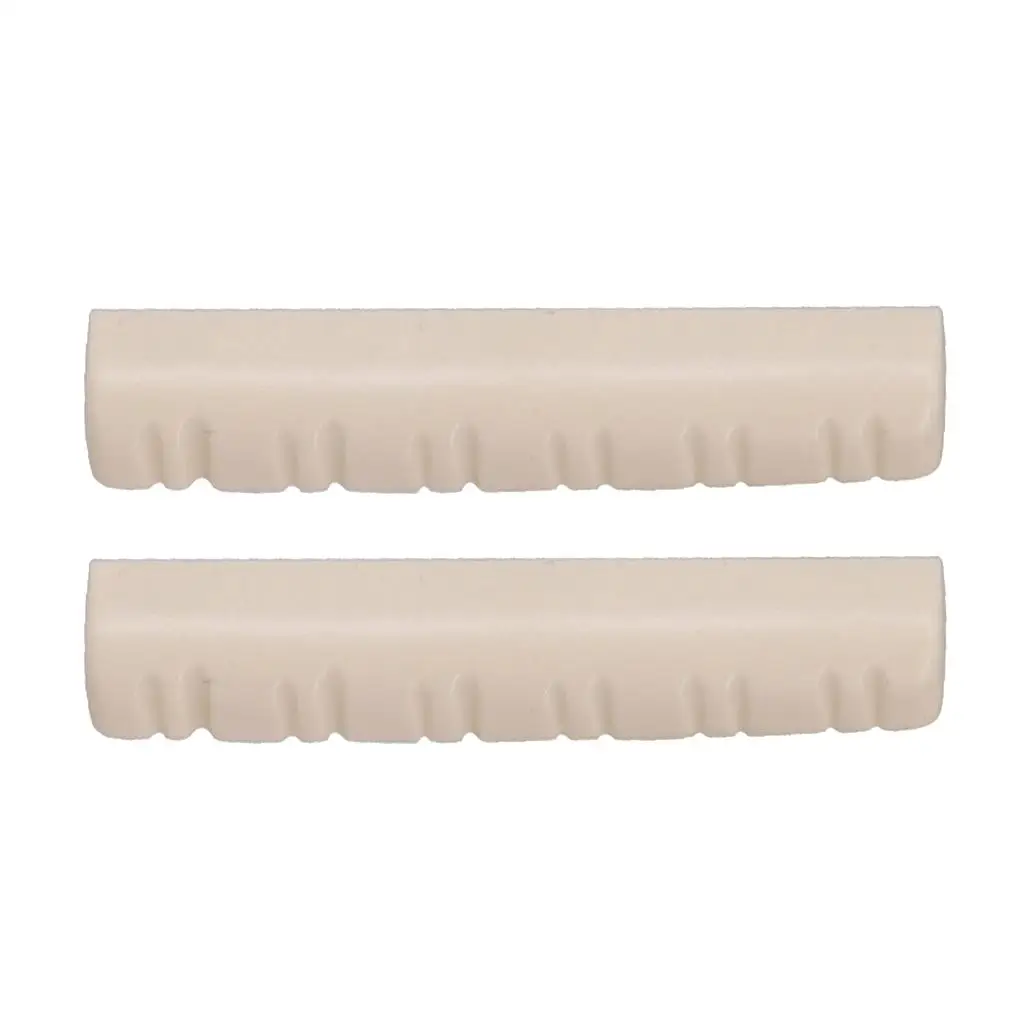 Acoustic Folk Guitar Slotted Nut Plastic Bridge Upper Nut Repair Parts Stable Tuning for 12 String Guitar view 2