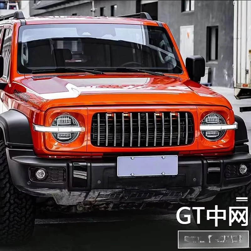 خزان 300 مصبغة تعديل إطار الشبكة الأمامية شبكة الوجه الأمامي ملحقات الديكور الخاصة المصد الأمامي للسيارة #3