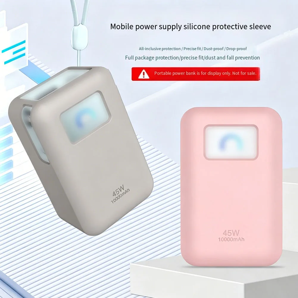 Shockproof Protective Case For Anker For Nano Charger Black Pink Gray Scratch Resistant Dust Cover For Power Bank Accessories