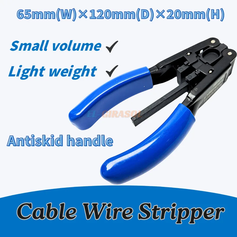 Wire Stripper Ferramenta 2.1*1.6Mm Fiber Drop Cabo Stripping Pliers 5G Communication