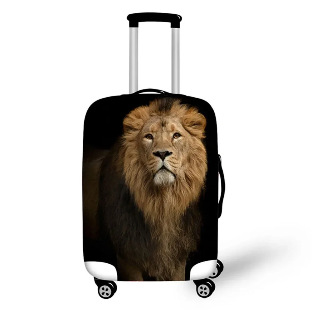 Lion Design Travel Accessories Suitcase Protective Covers 18-32 Inch Elastic Luggage Dust Cover Case Stretchable