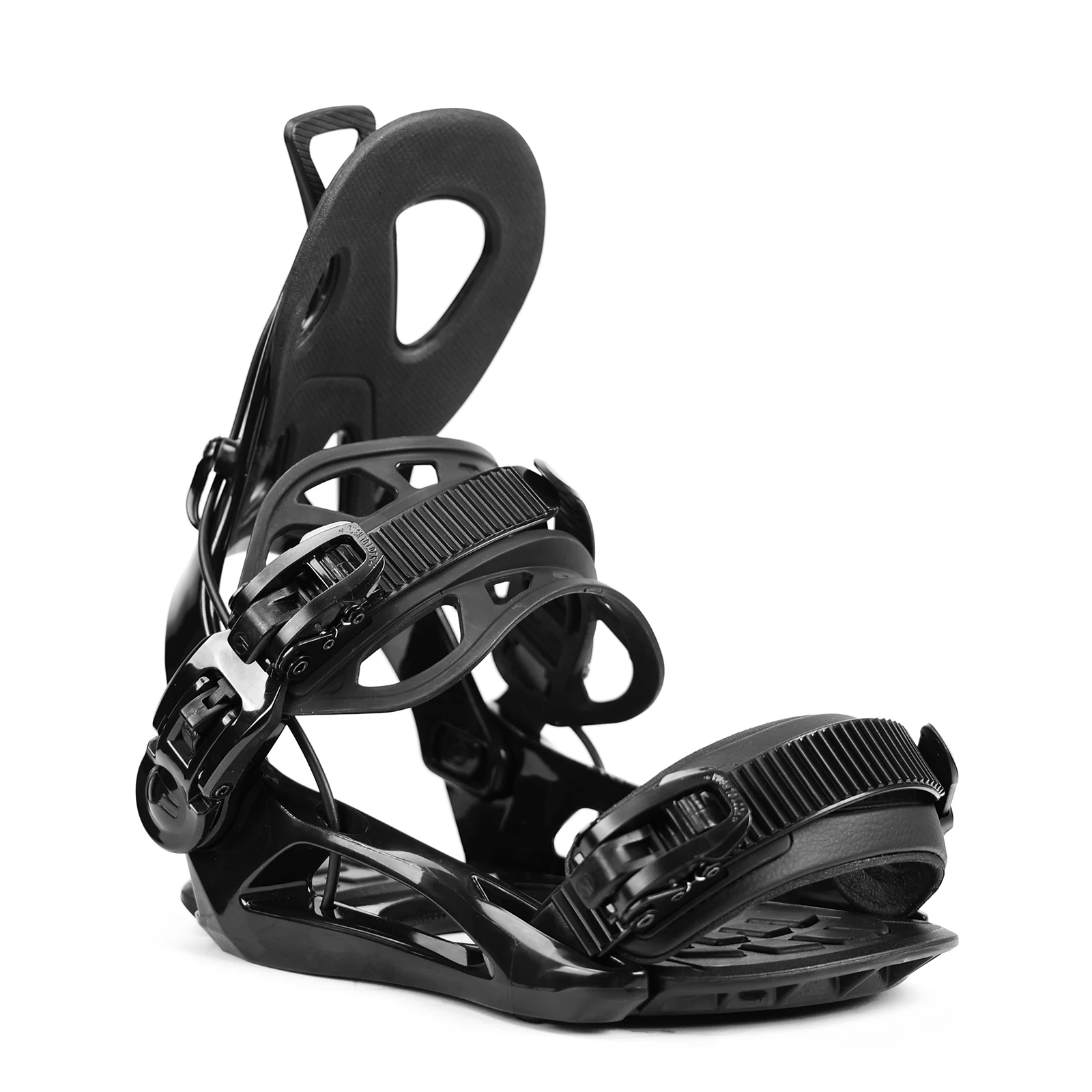 

Snowboard Bindings, Made of EVA, Leather, Nylon, and Fiberglass Materials, Available in Two Colors, Suitable for Snowboarding.