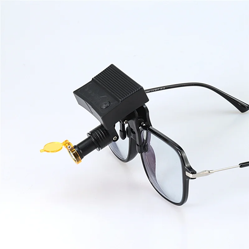 Wireless Portable 5W LED Headlight Clip Type  Oral Cavity Lamp For  Magnifying Glass US Plug 1 Piece-X64A