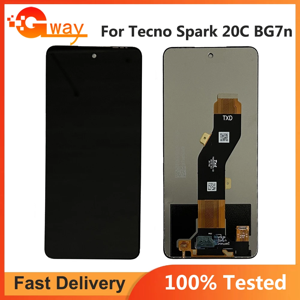 

Tested LCD For Tecno Spark 20C LCD Display Touch Screen Digitizer Assembly For Tecno Spark 20C BG7 BG7n lcd Display