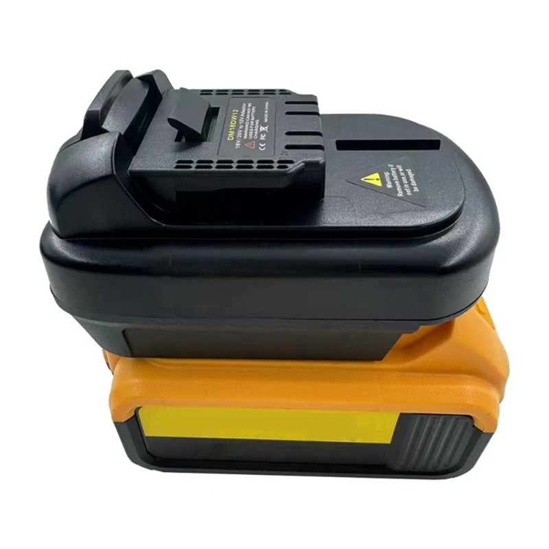 Converter adaptador de bateria para Dewalt Milwaukee, DM18DW12, 18V, bateria de lítio 20V para Dewalt substituição ferramenta